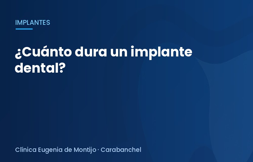 ¿Cuánto dura un implante dental?